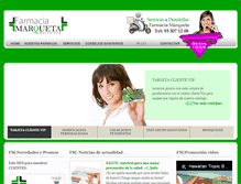 Tablet Screenshot of farmaciamarqueta.com